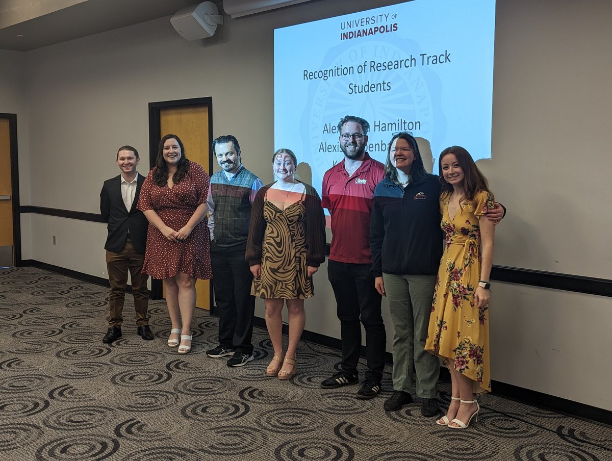 UIndyCEBS's tweet photo. Congrats to our Department of Psychological Sciences BS and MS graduates! Your contributions to psychology research and commitment to the field have been exceptional. Enjoy commencement this weekend 🎓 #UIndy #Psychology https://t.co/95RqP8oVFY