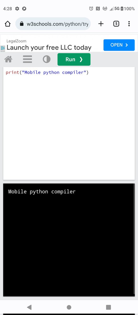 WallyOwi30's tweet image. Mobile compiler for whenever you cluster or you know?
w3schools.com/python/trypyth…
#pythoncompiler #learnpython #pythoncompilers