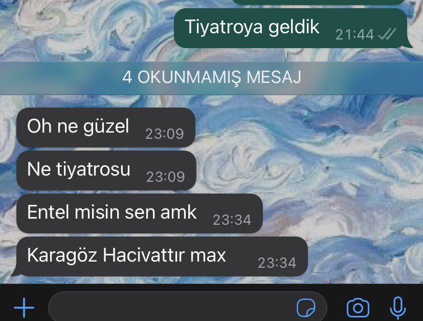 Sana ne mesajlar geliyordur şimdi dldmekkskensns