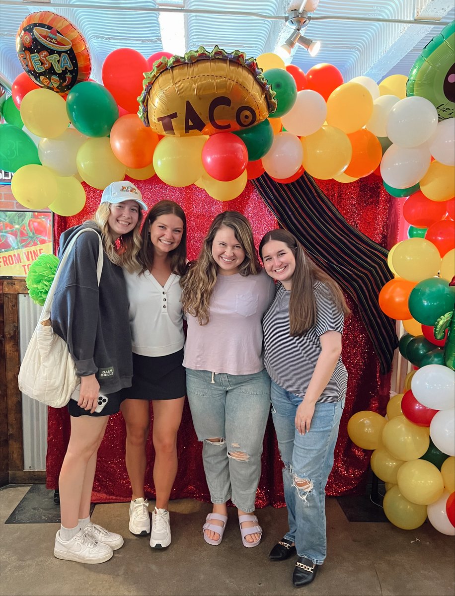 FourColumnsMktg's tweet photo. Taco 'bout awesome communications associates! Bethany and Katie have served Four Columns and our clients well by creating content, managing social media and providing fresh ideas! We're pumped to see what's next for these two! https://t.co/NYcrc8vWBs