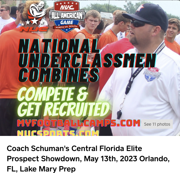 @MarvinPalomino5 is invited to the NUC Sports Central Florida Elite Showcase you can register here myfootballcamps.com/product/Centra… #footballrecruiting use code invite10 for 10% off