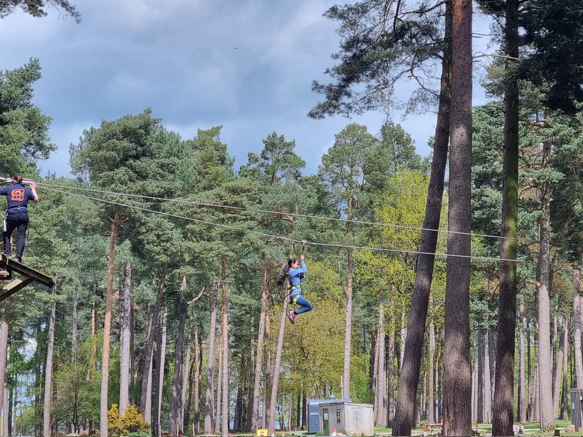 A BRILLIANT reward trip to <a href="/GoApeTribe/">Go Ape</a> today. The students absolutely loved it. Now off to #paintball tomorrow. The question is, can I win a third  Top Gun award in a row? 💥🔫