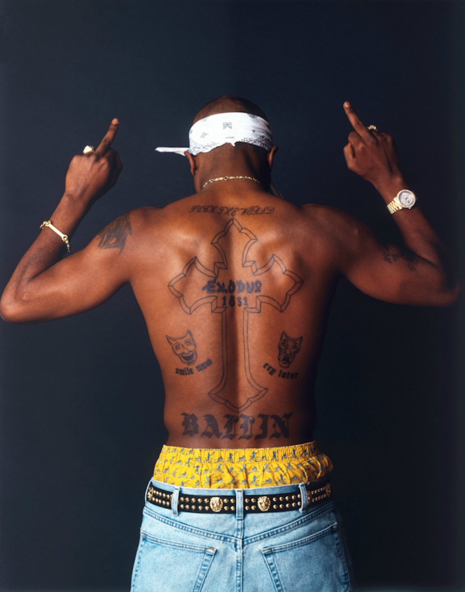 Tupac Shakur photographed by Chi Modu. May 5, 1994, Atlanta.