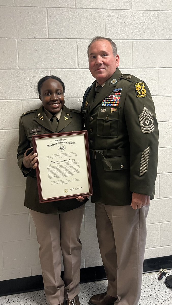 Super proud and honored to render Wilnie Fanfan with her 1st salute as a newly promoted 2nd Lieutenant in the US Army Nurse Corps. Wilnie is a former LHS JROTC cadet and alumni class of 2019. <a href="/LHSintheNews/">LaVergne High School</a>