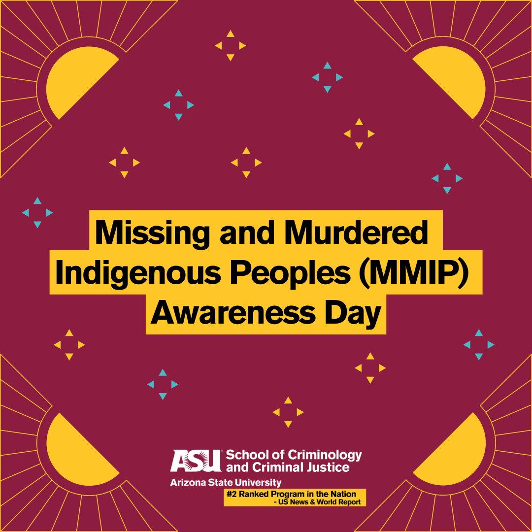 Today we recognize and honor Missing and Murdered Indigenous Peoples (MMIP) Awareness Day. We are proud to support the <a href="/ASU_ROVV/">ASU Research on Violent Victimization Lab</a> Lab and its work focused on MMIP and reducing victimization and empowering Indigenous peoples.