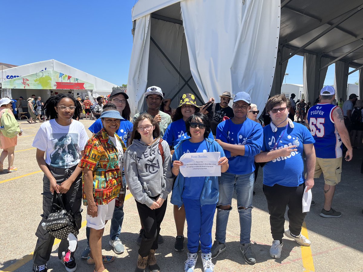 WBRM's tweet photo. Our Blues After School Program students had a blast at @jazzfest last weekend thanks to Community Outreach Tickets provided by @Jazznheritage ! 

#jazzfestcommunity #jazzfestoutreach https://t.co/X5zryEuSXX