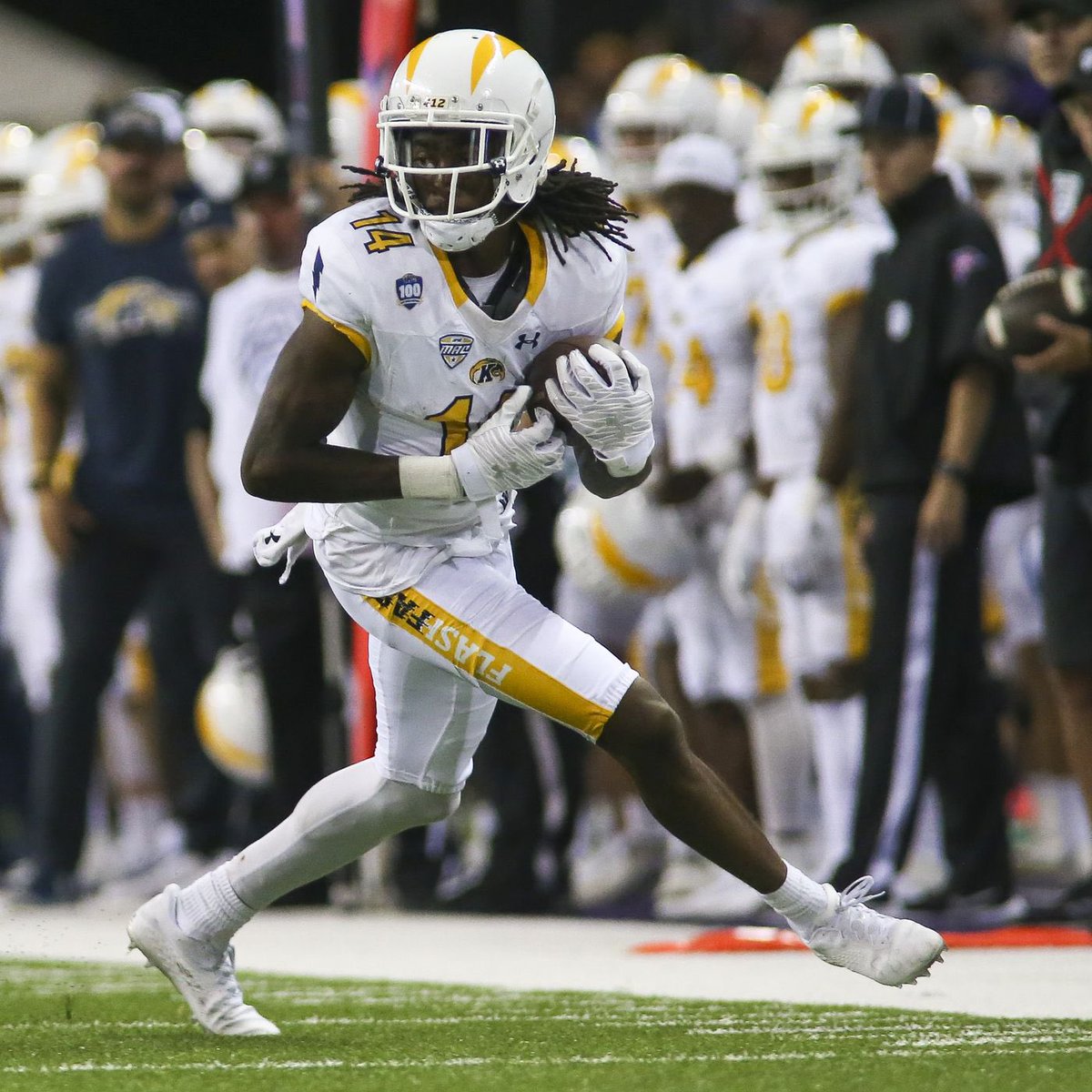 #AGTG Blessed to receive an offer to Kent State University #GoldenEagle💛 #KentGrit <a href="/CoachNickFaus/">Nick Faus</a> <a href="/CoachMarkWatson/">Mark Watson Jr.</a> <a href="/DelCityFootball/">Del City Football</a> <a href="/Coach_Rob_J/">Robert Jones</a> <a href="/FlightSkillz/">Coach Flight</a> <a href="/CoachJRob56/">Coach Rob</a> <a href="/TxThreat7v7/">Texas Threat</a>