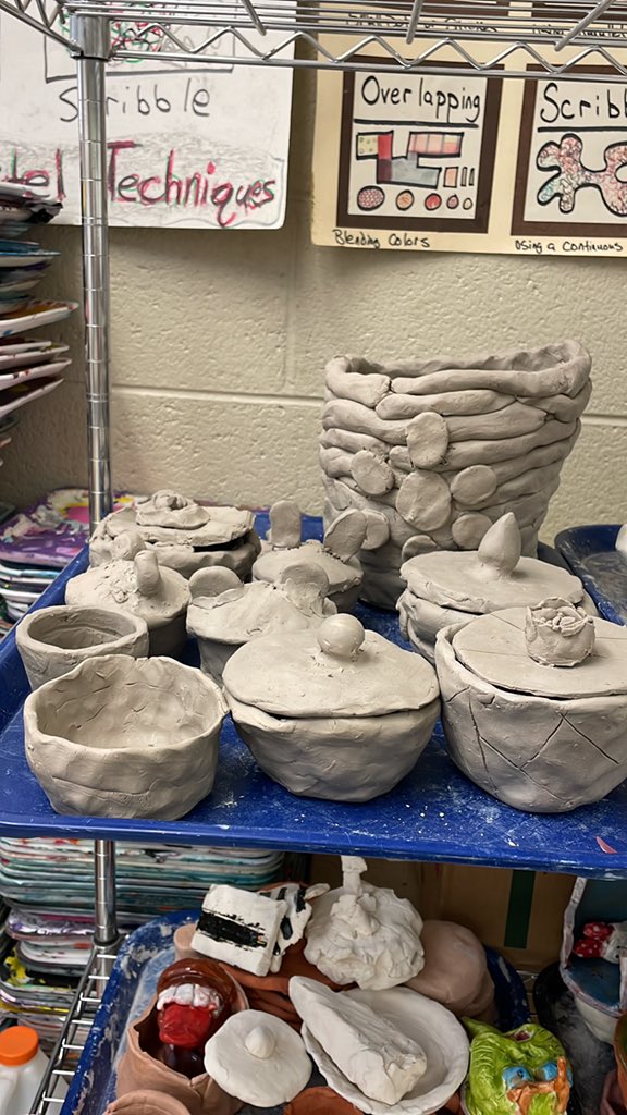 So much fun in Mr. Ballato and Mrs. Fehrenbach’s Art club