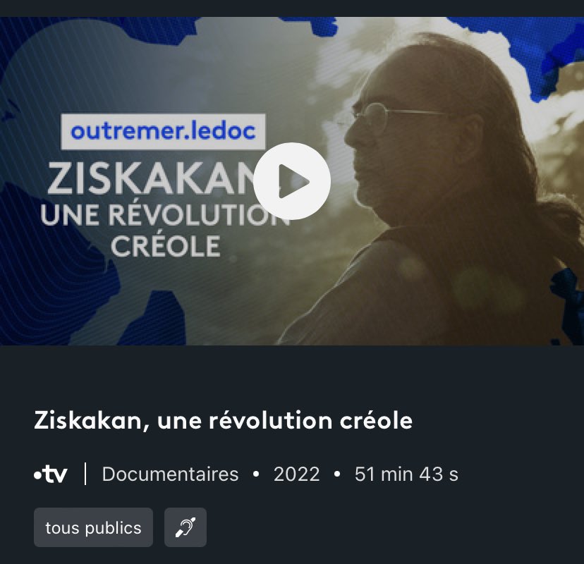 Félicitations @sebastienfolin et @Mayakamaty pour ce moment d’histoire et de culture ! 🤩 Quelle claque ! 
Un documentaire riche, touchant et tellement inspirant encore à l’heure actuelle ! 

@ziskakan une révolution créole ! 

⛰️🌋🎶🎤📖✊ 🇷🇪
#IleIntense #Team974 #LaRéunion