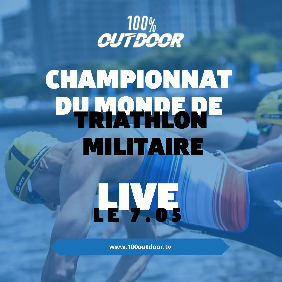 🔥 Ce dimanche 7 mai, c’est triathlon ! Retrouvez la 24ème édition du championnat du Monde de triathlon militaire gratuitement sur 100% Outdoor ! 💻 Dès 13h45 en direct depuis Brive-la-Gaillarde. 🎥 @activimages #100outdoortv #triathlon #sport #championnatdumonde