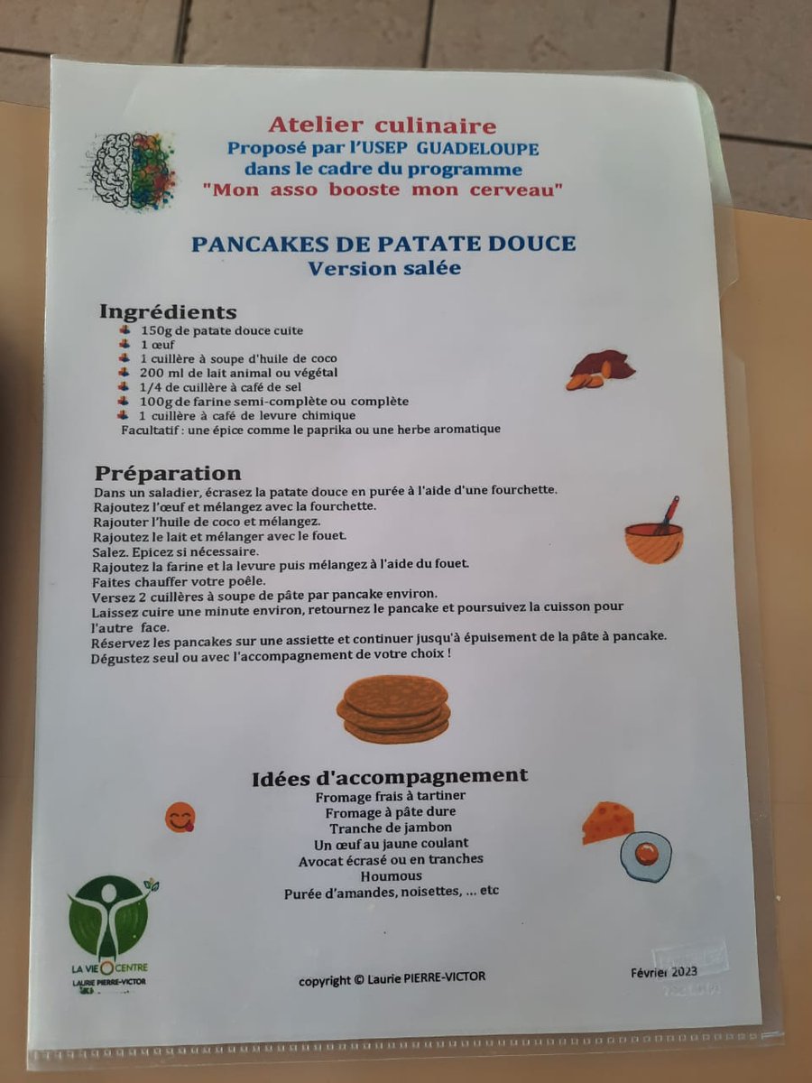 Ateliers #USEP Nutrition pour les parents, 1ers acteurs de l'alimentation des enfants. Composer un petit-déjeuner avec des recettes utilisant peu de sucre, des fruits ou feculents locaux : kassav, smoothie, pancakes.🤩  #coéducation #parentalité @monassobooste @AcGuadeloupe