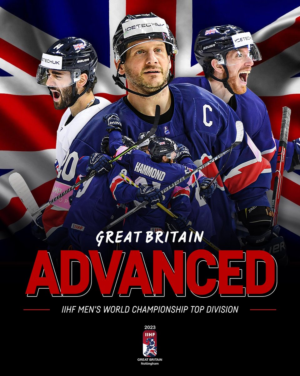 IIHF (@iihfhockey) on Twitter photo 🏆GREAT BRITAIN ADVANCES TO THE MEN'S WORLD'S TOP DIVISION!🏆
#IIHFWorlds Div 1A
<a href="/TeamGBicehockey/">Team GB Ice Hockey</a> 🏆GREAT BRITAIN ADVANCES TO THE MEN'S WORLD'S TOP DIVISION!🏆
#IIHFWorlds Div 1A
<a href="/TeamGBicehockey/">Team GB Ice Hockey</a>