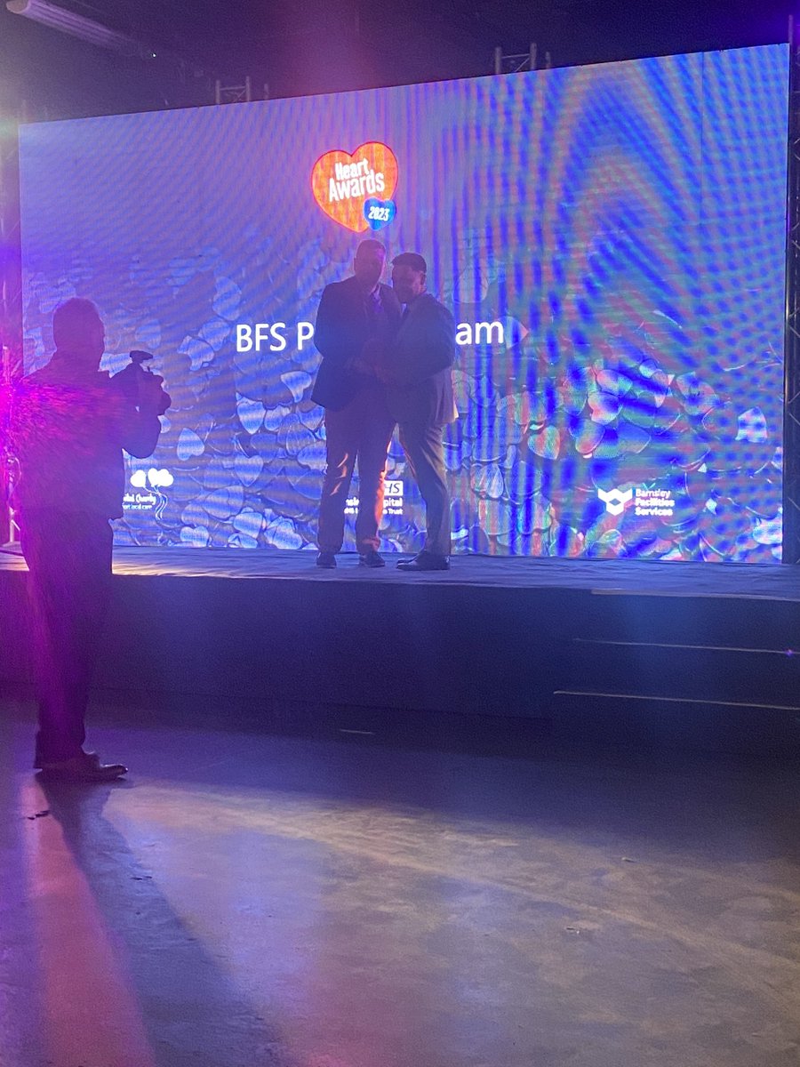 barnshospital's tweet photo. Well done to the BFS Projects team for taking home the Innovation award for their hard work on the new Community Diagnostic Centre in Barnsley Town Centre. 

#BHNFTHeartAwards ❤️ https://t.co/wJak9vz627