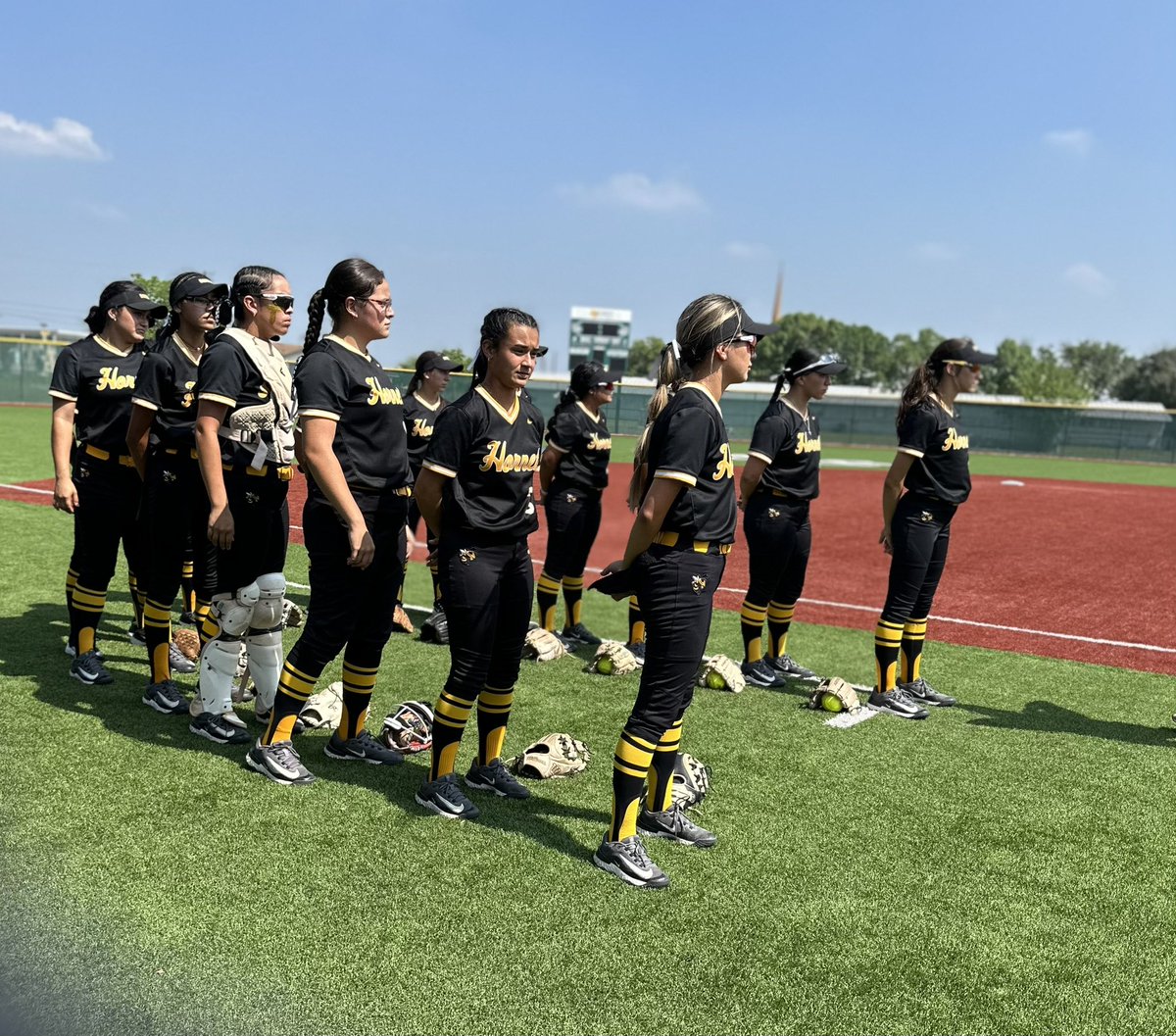 vvilla21's tweet photo. The flags are up & the Hornets are ready!! Time for some EC Softball! #Playoffs #ECSoftball
@ArriolaSuzette @ECISDtweets @_ECAthletics @_ECSoftball https://t.co/femNElV1qO