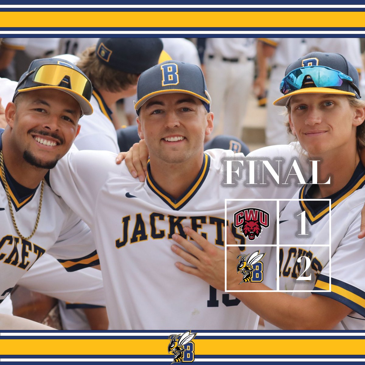 MSUBBaseball's tweet photo. Sent the seniors off with a W🙌

We only played one game today due to weather but we finished the season off right.

Ty Wilson is named the player of the day after a strong start in the season finale!

#MSUBBSB https://t.co/g76JRDdHdO