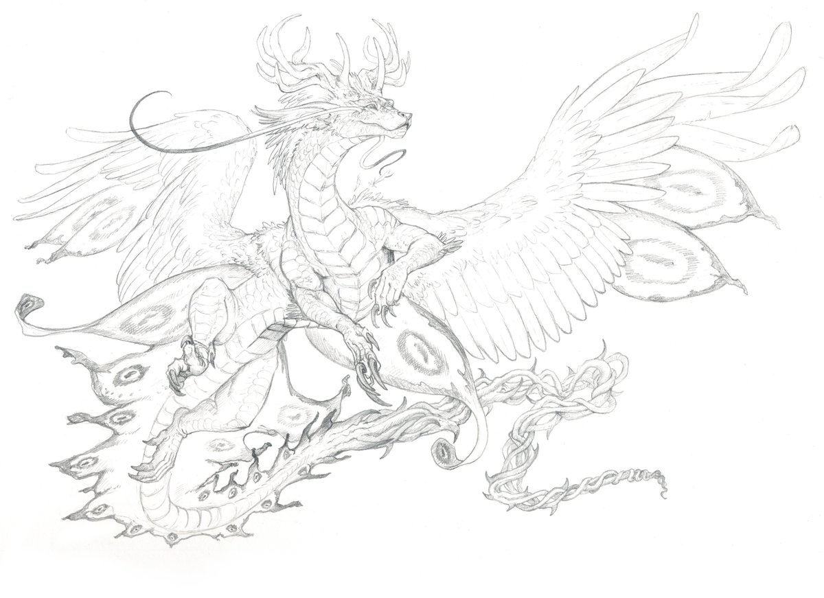 ChaosPixieMagic's tweet photo. Okay I know I KEEP on saying it ... but I do NOT deserve the incredible artists who have been working on #MapweaverRPG ... I mean, LOOK AT WHAT @AllieBriggsArt DID!
I am absolutely in awe, and I am IN LOVE with this chimera dragon. I can't wait to build mechanics for it ... https://t.co/crJJQaeGJt