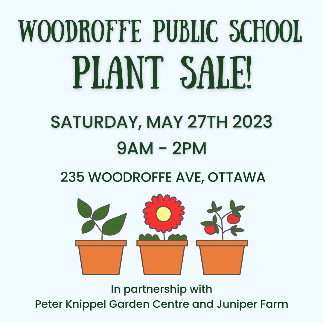 WPS_Council's tweet photo. Woofroffe Avenue Public School has teamed up with
@KnippelNursery and @JuniperFarm to bring you a wide variety of flowers, succulents, organic fruit and vegetable seedlings and much more! #shoplocalottawa #westborovillage #shoplocal613 #ocdsb https://t.co/Zo49XBl1fK