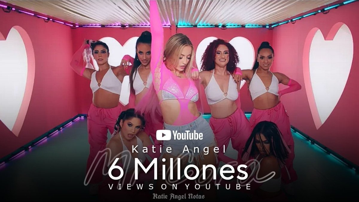 KatieAngelNotas's tweet photo. #KatieAngelNotas 
El vídeoclip oficial de🔥"Mi Cora"💗 de @IamKatieAngel ✨ha superado las 6 MILLONES de views en YouTube.
 
#MiCora #KatieAngel #Preciosuras  #AngelsArmy #OsoWorld #KatieAngelMusic https://t.co/aooMHX0kew