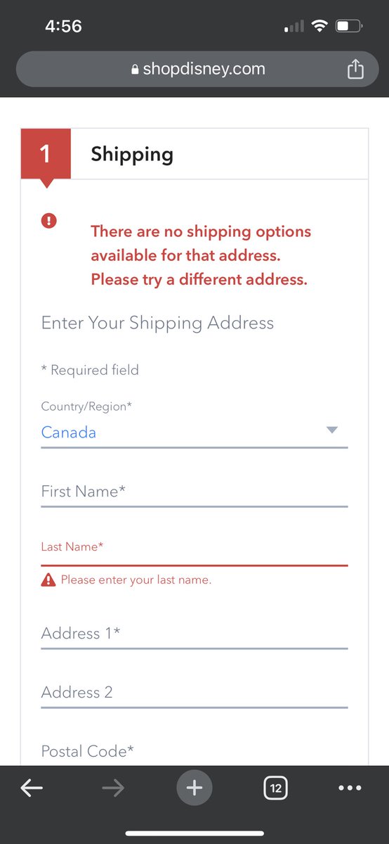 taylorashton's tweet photo. @shopDisney why close all the Disney stores in Canada and then not allow us to order online? 🙃 https://t.co/hF9VEn5Bjf