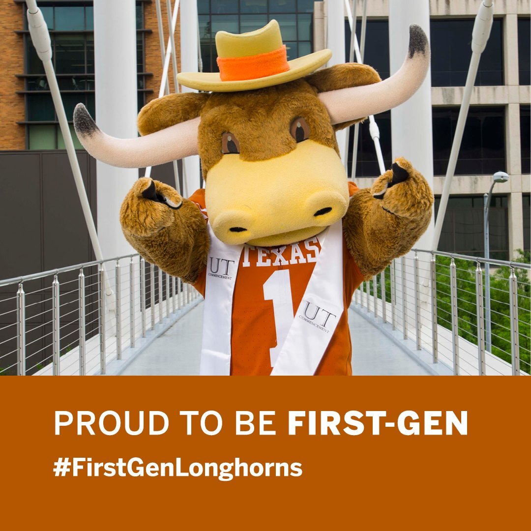 UT_UEX's tweet image. Congratulations to our First-Gen graduates! #burntorange 

#FirstGenLonghorns 🤘