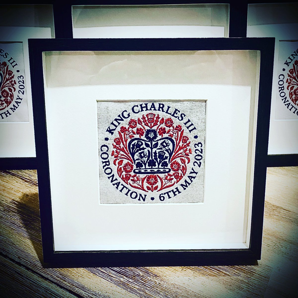 CitadelThreads's tweet image. Framed Kings Coronation Embroidery citadel-threads.co.uk/Framed-Kings-C…