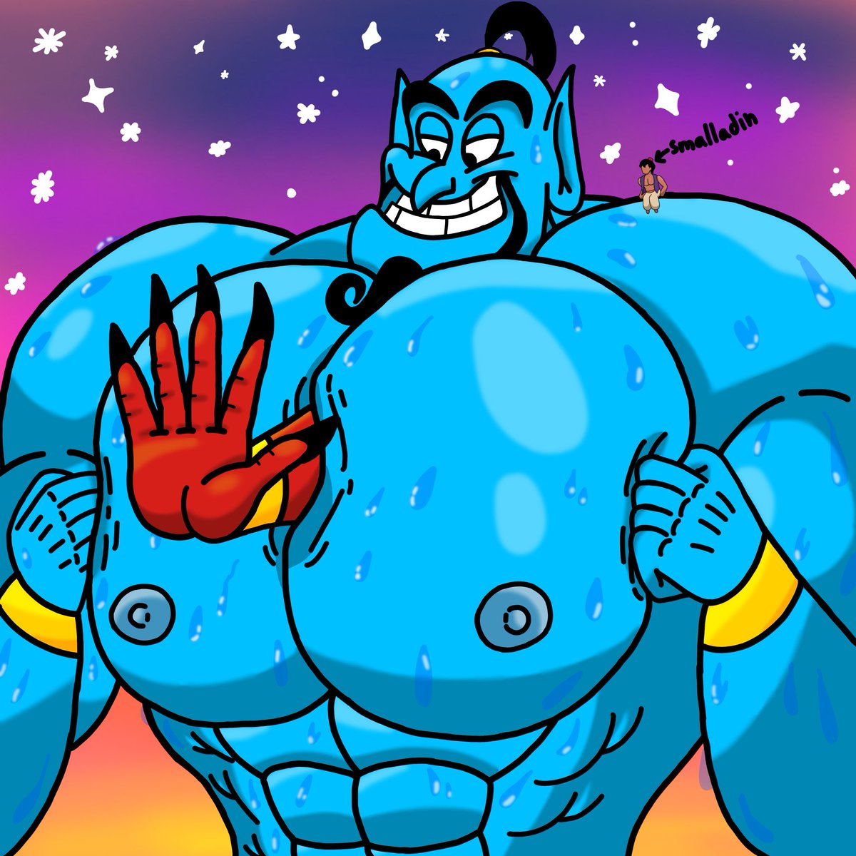 waccarony's tweet photo. Another remake of an old artwork to observe my improvement as a digital artist
#pec_vore https://t.co/YETvl9yMbT