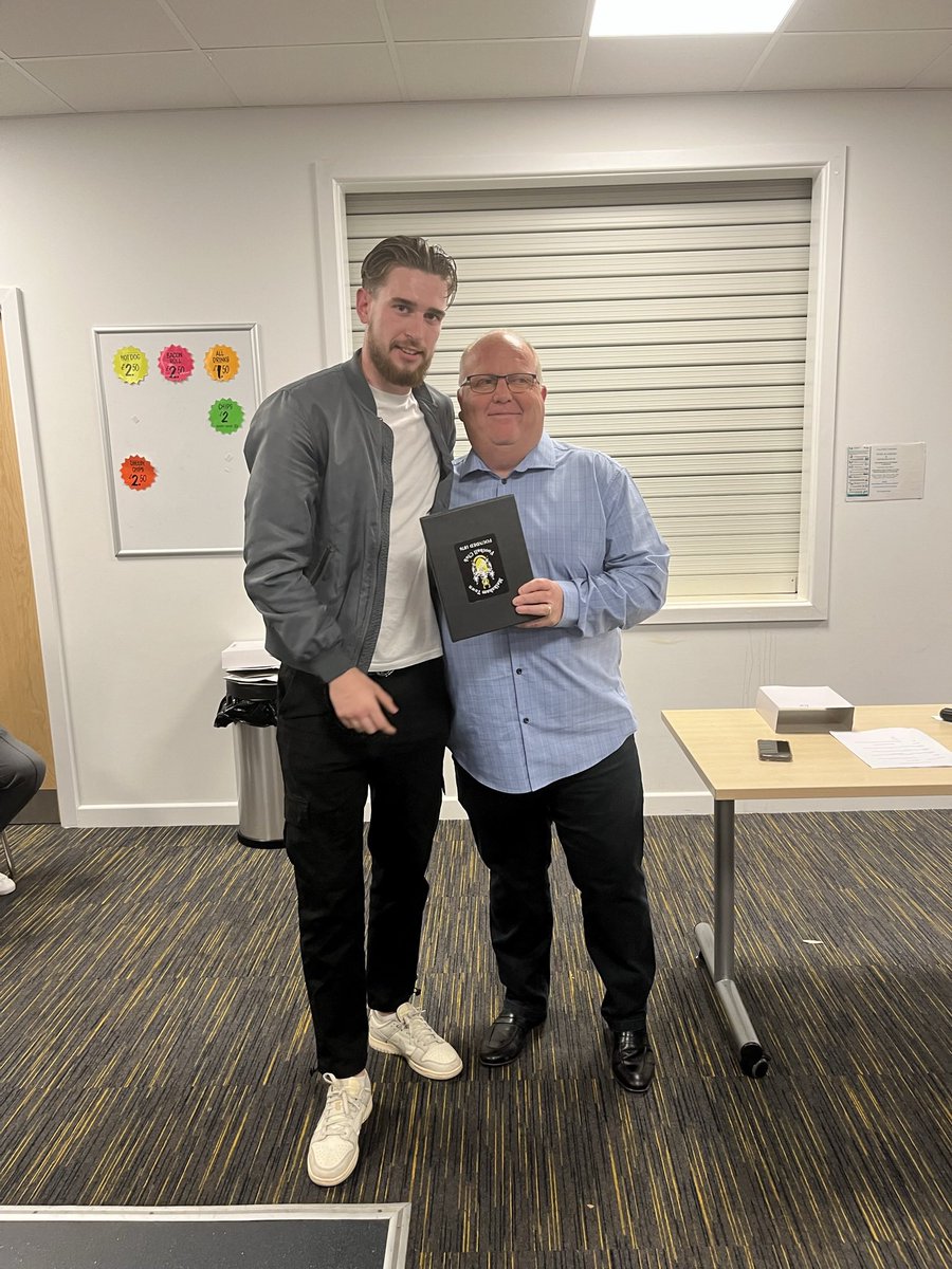 🏆Melksham Town 1st team player’s player of the season is <a href="/A_Hopkins11/">albie</a>