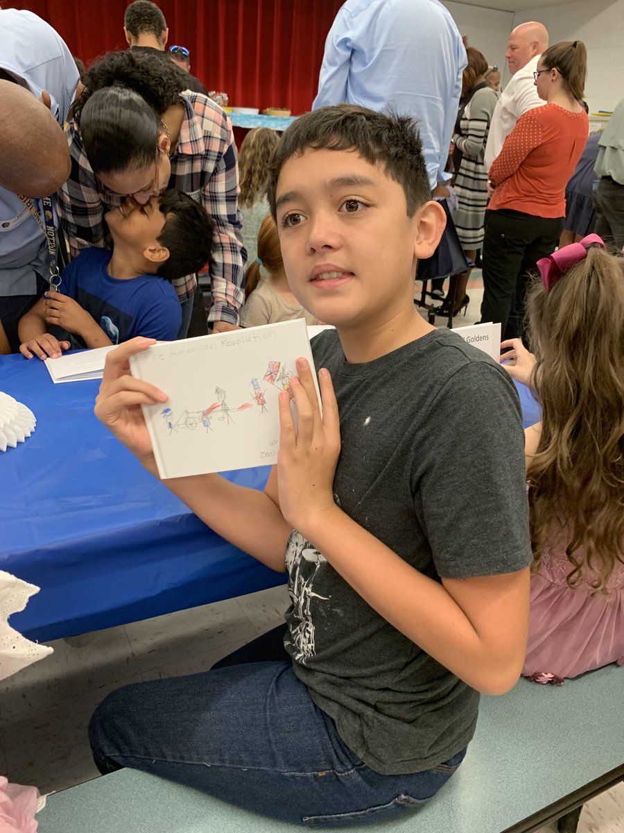 My students enjoyed sharing the books they wrote at the You g Author’s Celebration.