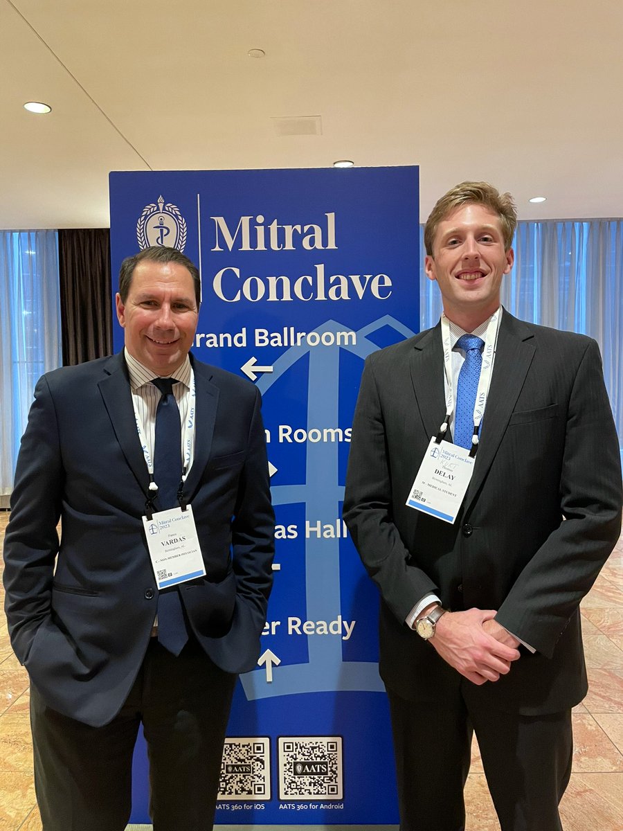Had the pleasure of presenting a robotic MV repair after failed TEER at <a href="/AATSHQ/">AATS</a> Mitral Conclave. Hard to believe it’s almost 4 years since I cold-emailed <a href="/pannvar/">Panos N. Vardas</a> and asked if he could help me become a cardiac surgeon. Can’t overstate the importance of mentorship!