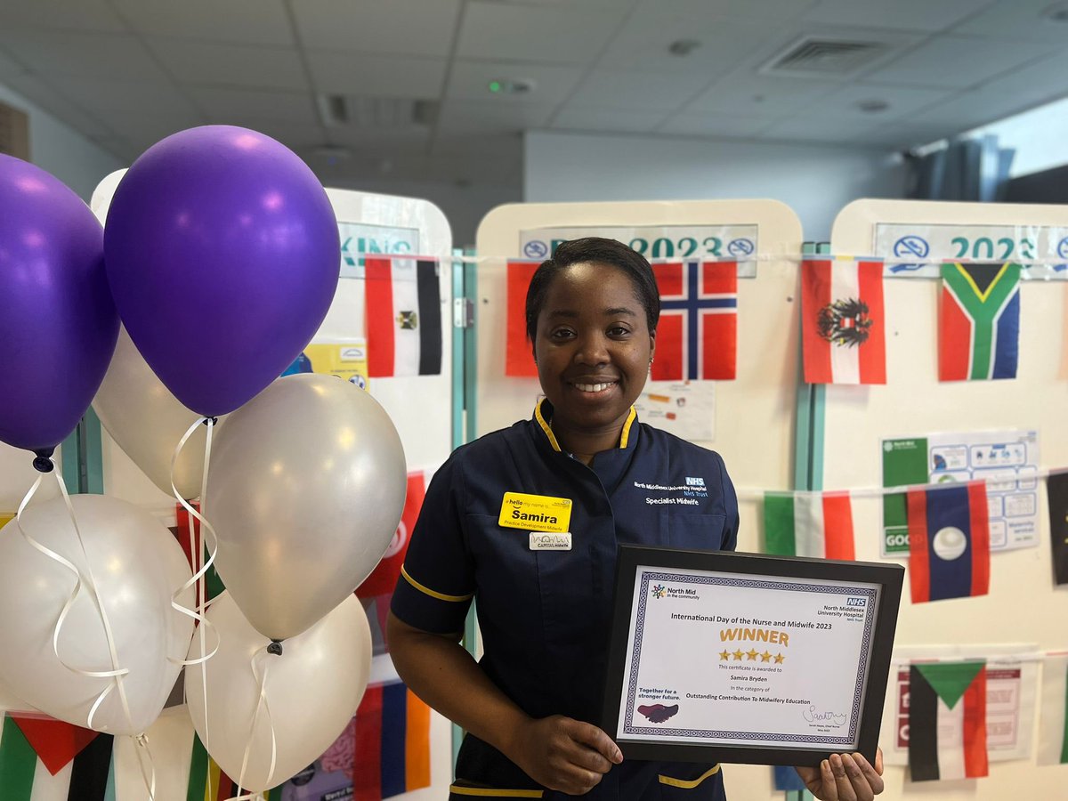 SBryden2's tweet photo. Proudest achievement to date in my midwifery career 🥳🥹🏆 Happy International Day of the Midwife 🤰🏽🤱🏽🤎 #Midwife #InternationalDayoftheMidwife #award #educationteam https://t.co/CRQVyq1EyN