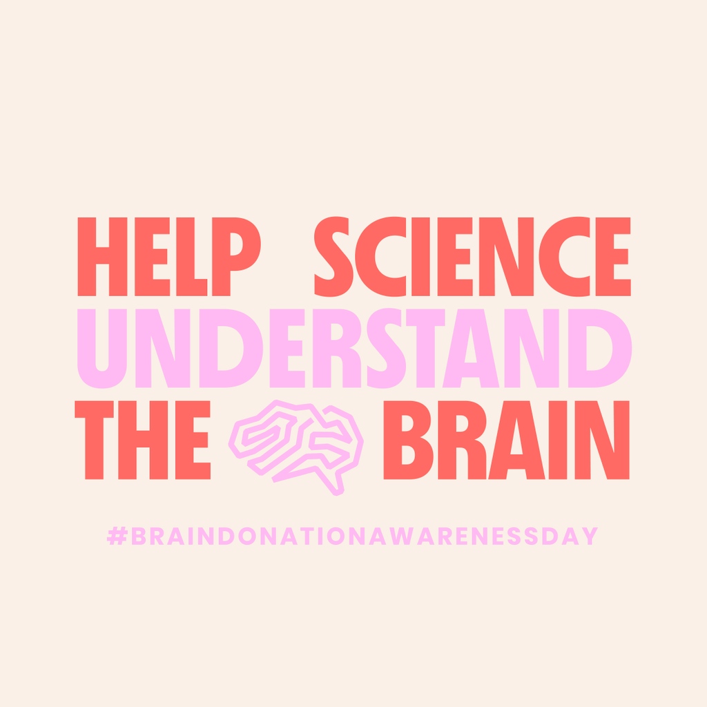 May 7 is National #BrainDonationAwarenessDay!

Did you know #brain donation (for research) is NOT part of organ donation (for transplant)? Learn learn more about the myths of brain donation - and how to become a registered brain donor yourself - at braindonorproject.org