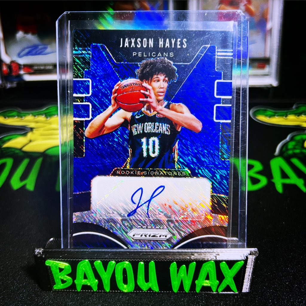 BayouWax's tweet photo. Still only chasing that Prizm #254 rainbow….but we don’t pass up one dollar eBay snipes 🫡 Love a good shimmer!

If you have a #254 1/1 or Green Pulsar do not hesitate to reach out pls 🙏🏼

#whodoyoucollect #jaxsonhayes #neworleanspelicans https://t.co/8wTmEv9mFm