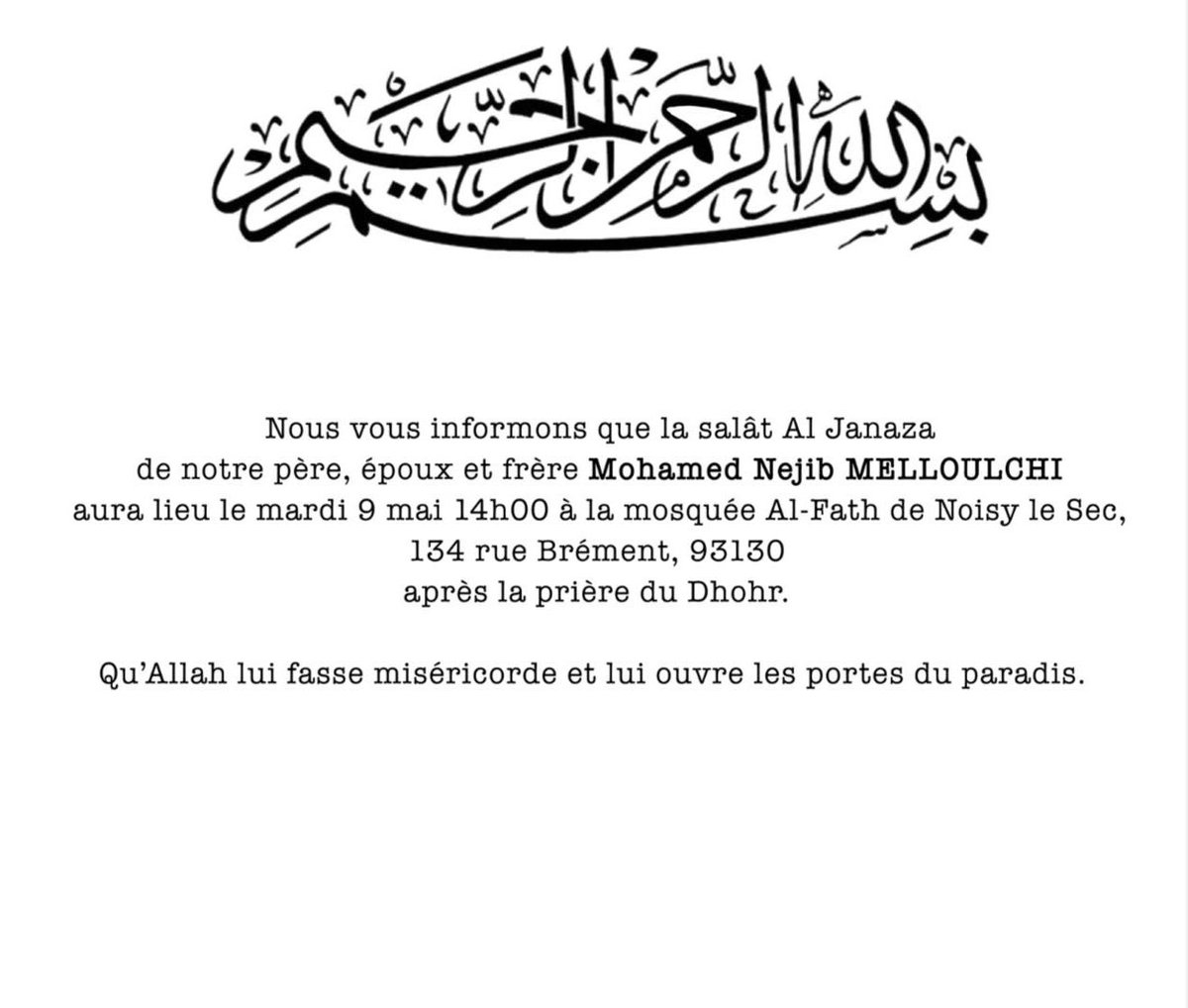 leegalsen's tweet photo. La miff vous pouvez partager svp ? Qu’Allah vous récompense 🤲🏾 https://t.co/jRHz6RA7S2