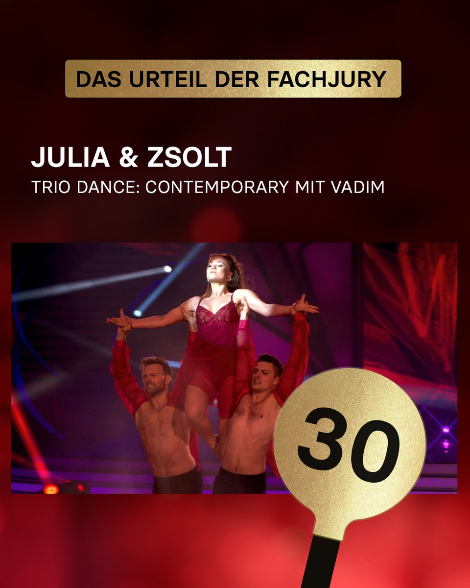 RTL_com's tweet photo. Liebe ist Liebe! Mit dieser Message und einem elektrisierenden Contemporary reiรen Julia, Zsolt & Vadim nicht nur das Publikum, sondern auch die Jury von den Stรผhlen๐ #LetsDance #RTL #JuliaBeautx #ZsoltSandorCseke #VadimGarbuzov #Contemporary #TrioDance #Tanzshow https://t.co/8EO3JzSDPN