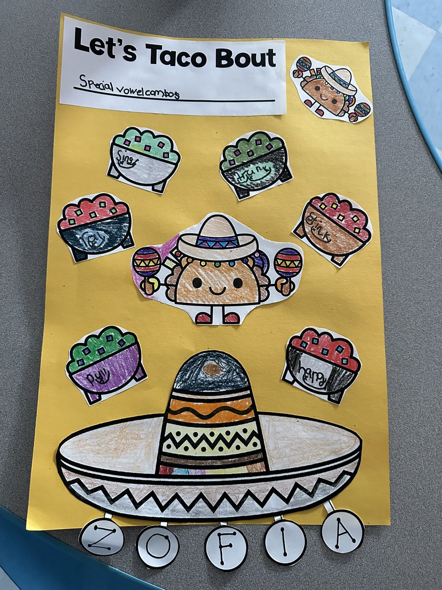 MsJOGara's tweet photo. Happy Cinco De Mayo!! Incorporated some more fun while utilizing Reading Horizons! 

We did “Let’s taco bout special vowel combos (combinations)” and “Lets taco bout long vowels” so fun!! #fpbsdSHINES #readinghorizons @FPBSchools https://t.co/igwZXKnzCv