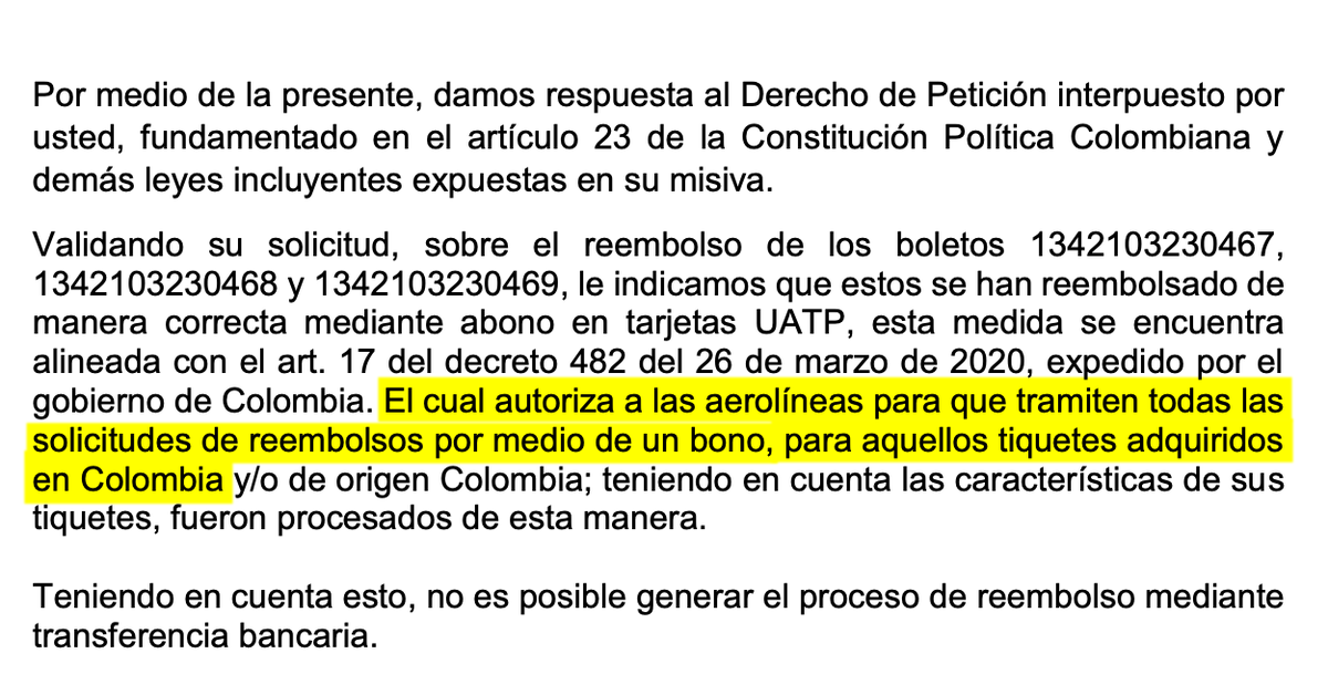 _lilianaperez's tweet photo. Esta es la tarifa Size L de @Avianca  que dice ser flexible, sin penalidad y con "reembolso". En Colombia NO hay reembolso, en los otros países SÍ. @AviancaEscucha ? https://t.co/W0zCmxTuYu