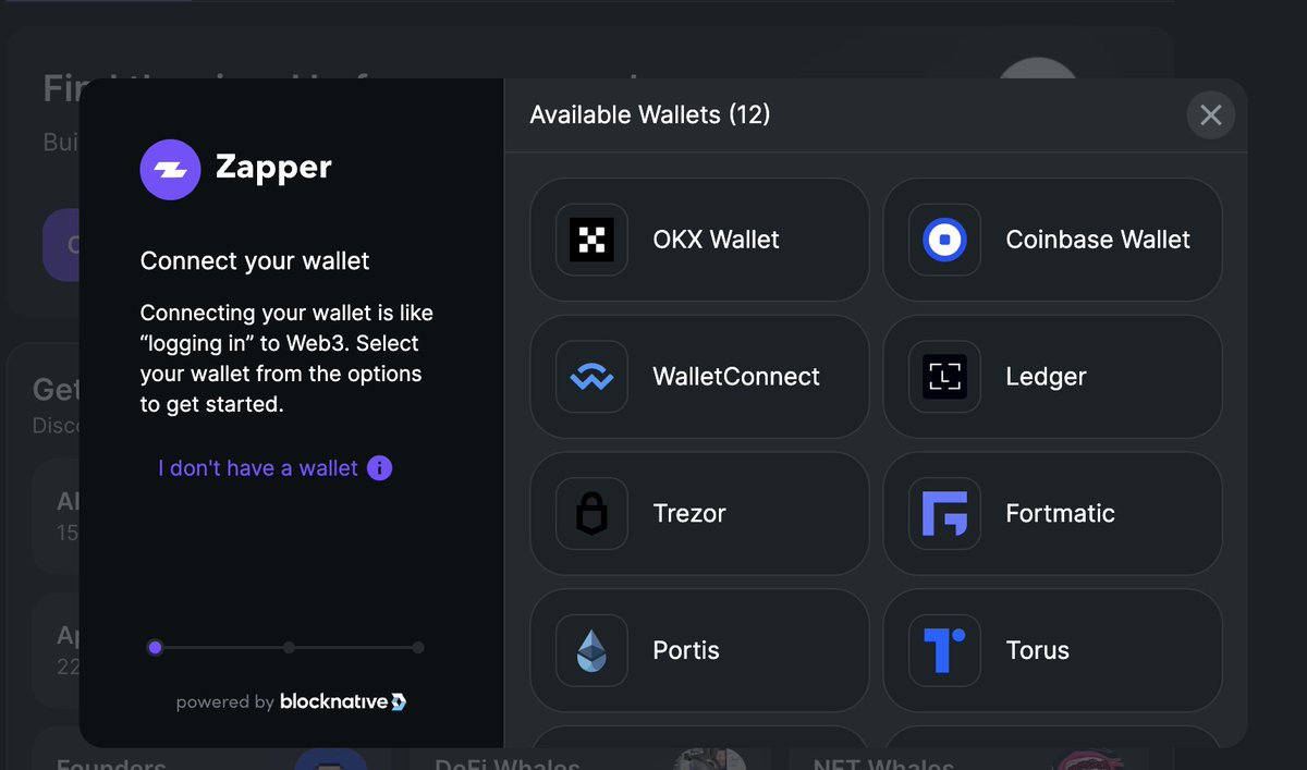 Hey <a href="/zapper_fi/">Zapper ⚡️</a> - I can't see metamask when trying to connect my wallet today?