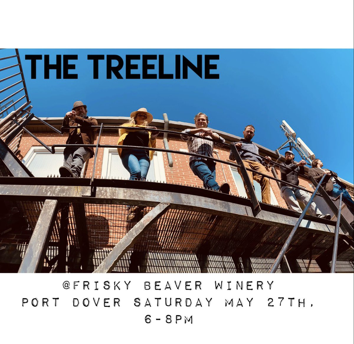 treelinefolks's tweet photo. A Saturday with drinks and live music! Yes please! See you Saturday May 27th at @FriskyBeaver1 The Frisky Beaver 🦫🍷 https://t.co/2CDOyporAX