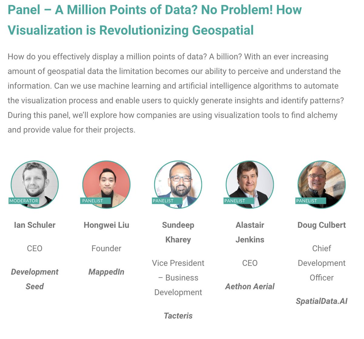 developmentseed (@developmentseed) on Twitter photo We'll see you all at <a href="/N51Conference/">NORTH51 Conference</a> next week. Looking forward to connecting with friends old and new.
<a href="/ianschuler/">Ian Schuler</a> will be there along with <a href="/saadiqmohiuddin/">Saadiq Mohiuddin</a> and Martina Taverna. We'll see you all at <a href="/N51Conference/">NORTH51 Conference</a> next week. Looking forward to connecting with friends old and new.
<a href="/ianschuler/">Ian Schuler</a> will be there along with <a href="/saadiqmohiuddin/">Saadiq Mohiuddin</a> and Martina Taverna.