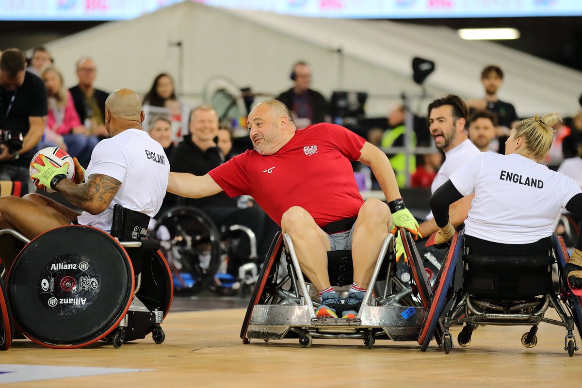gbwrnews's tweet photo. 2023 European Championship day three roundup 🎉 Celebrities surprise whilst GB continue to perform👏 

Watch day 4 action LIVE on Channel 4 as WREURO23 heats up🔥 https://t.co/7Z2BS0f3gE

📸GBWR/Megumi Masuda #WheelchairRugby #GBWR   #WheelchairSport #disabilitysport #SportEngland #UKSport #GBWRelite
