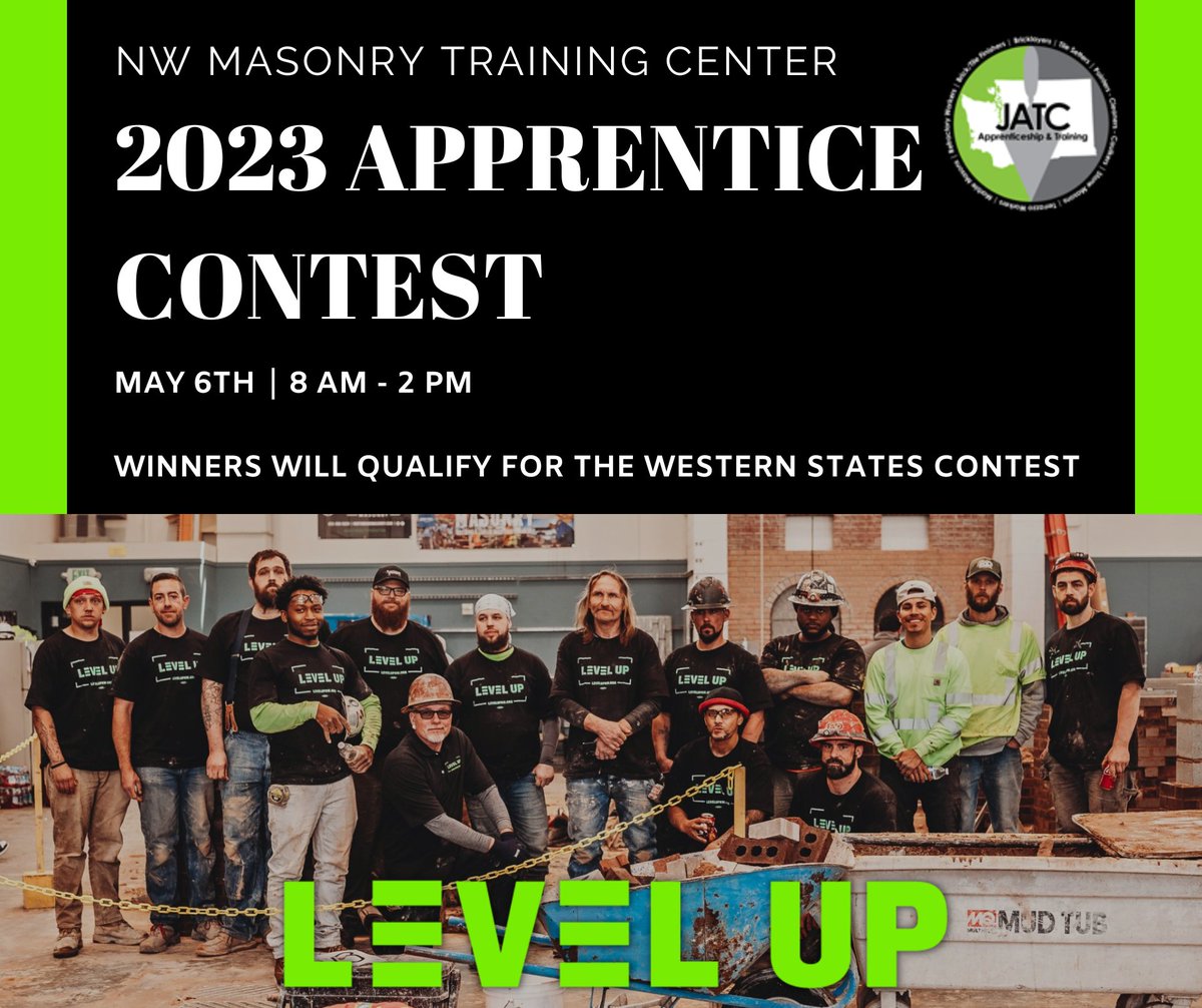 levelupnw's tweet photo. Join us in cheering on our future industry leaders at the 2023 #apprenticeship contest! TOMORROW, May 6th, 8 AM-2 PM! https://t.co/PKV2w3yUIX