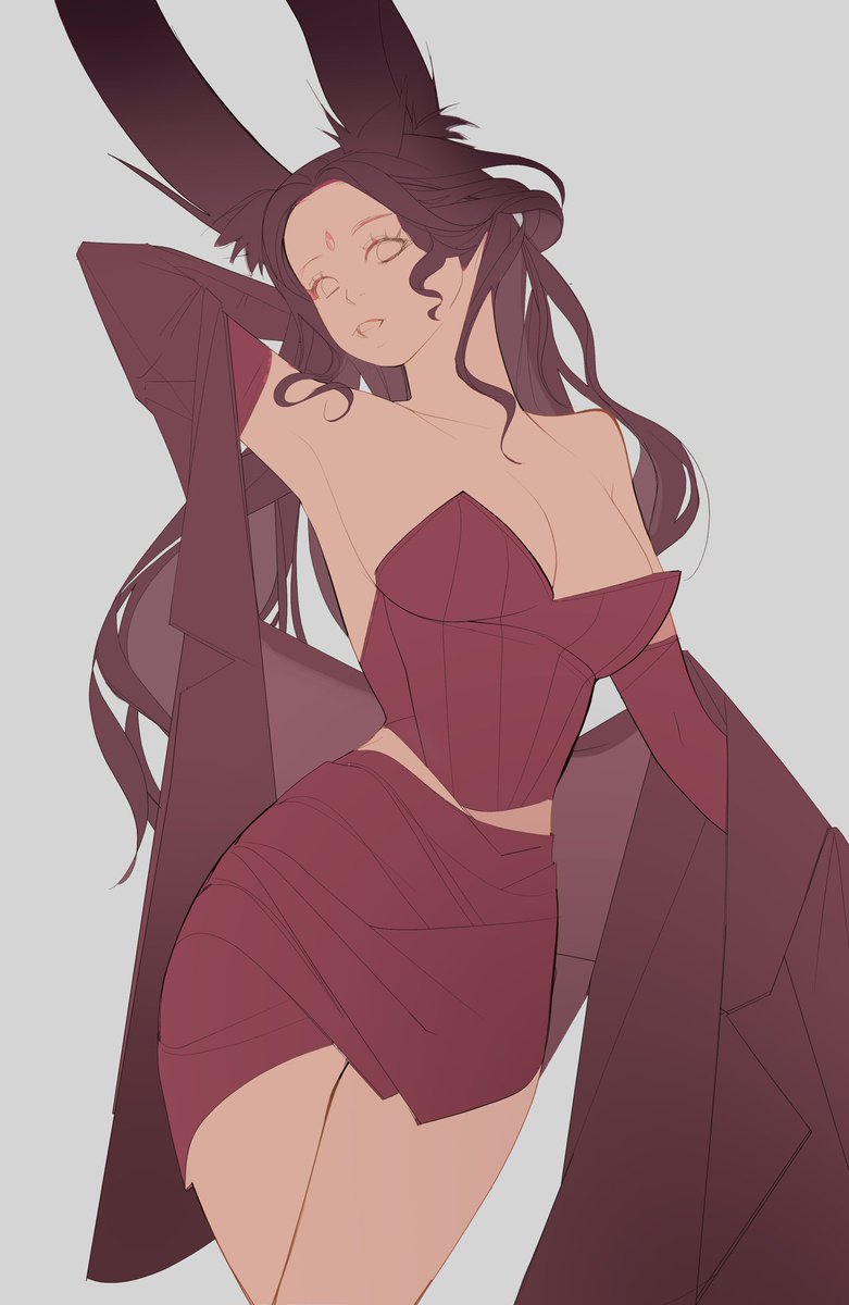 「Wip com, but idk Im not happy with the f」|💕HoneyToast 💕のイラスト