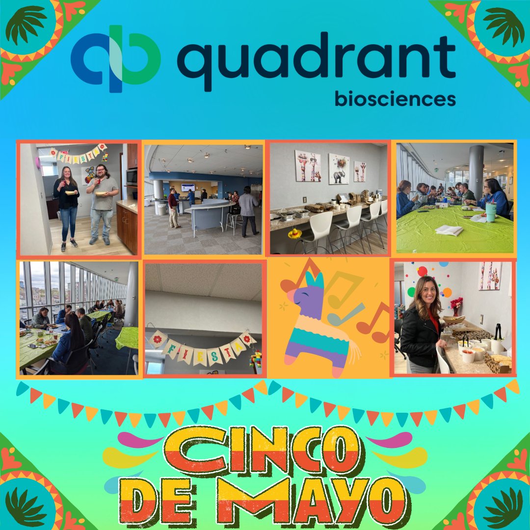Happy Cinco de Mayo, everyone! 

Quadrant Biosciences was happy to celebrate Cinco de Mayo in our Syracuse office and the office of our behavioral health clinic, Frazier Behavioral Health!