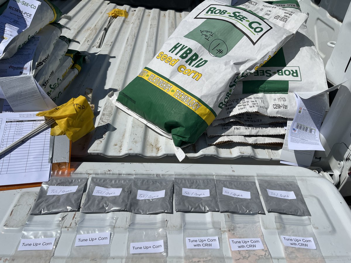 TuneUp+ Corn and CRW biological plot going in the ground this week. Exciting innovations are being tested at Streamline Ag.