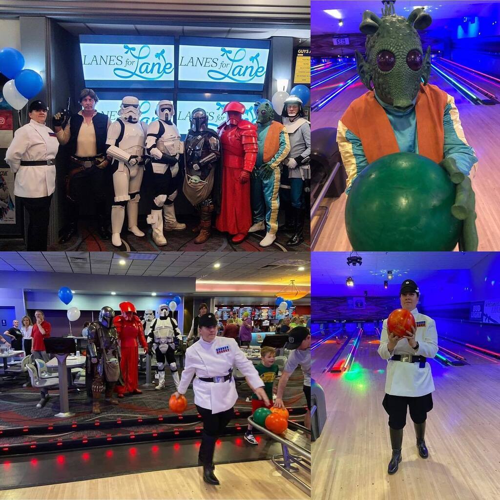 All of our Squads had a BUSY May the 4th! First up, we have our @imperial80thsquad at Lanes for Lane in Omaha!

#501st #501stlegion #badguysdoinggood #centralgarrison #imperial80thsquad