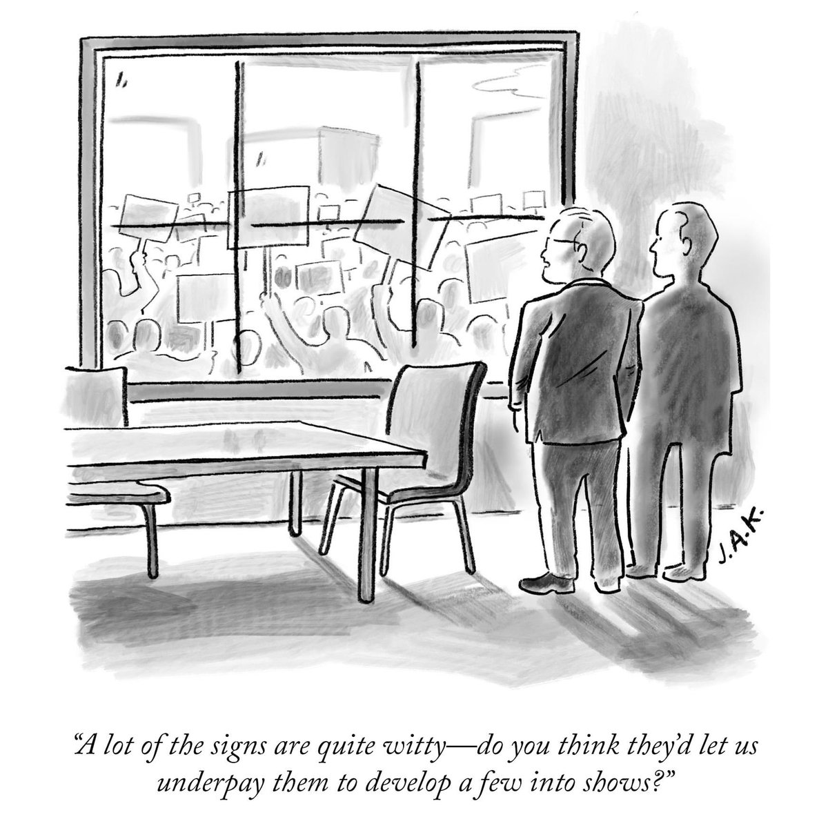 #WGAstrong #TheNewYorker