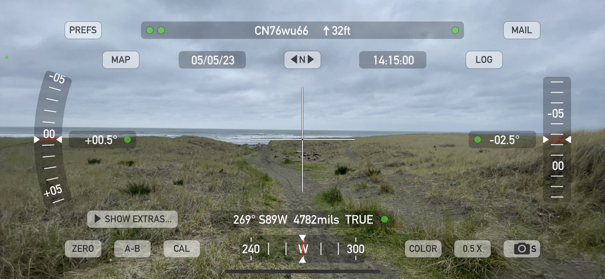 W6IARadio's tweet photo. Loooking east and west from CN76 near Westport, WA. Thanks for the Qs on SO-50 @DL6AP(/W6) @Kf6joqLarry @WD9EWK #WR7FT @Reid_W0FVR @wi7p_rover #WK7G. 73 to all! https://t.co/xC0fKOtpb8