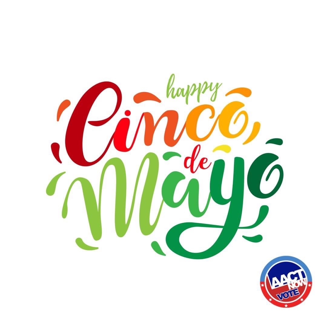 AACTNOW's tweet photo. Celebrate today. Vote tomorrow.

Election Day is May 6th. Visit https://t.co/7vLdbdsxb5 to find your polling location now. 
#aactnow https://t.co/dT2C4a5dZi