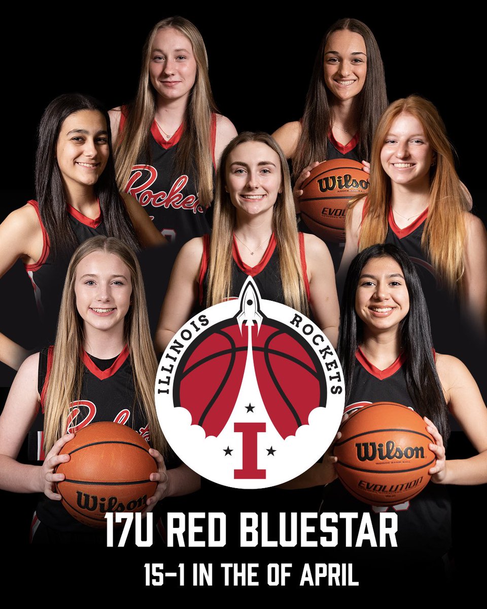 Congratulations to our Rockets 17u BlueStar for going 15-1 in the month of April. This team is really coming together. 

We are Very proud, keep ballin

Good luck in St.Louis  

COME FLY WITH US 🏀🚀🚀