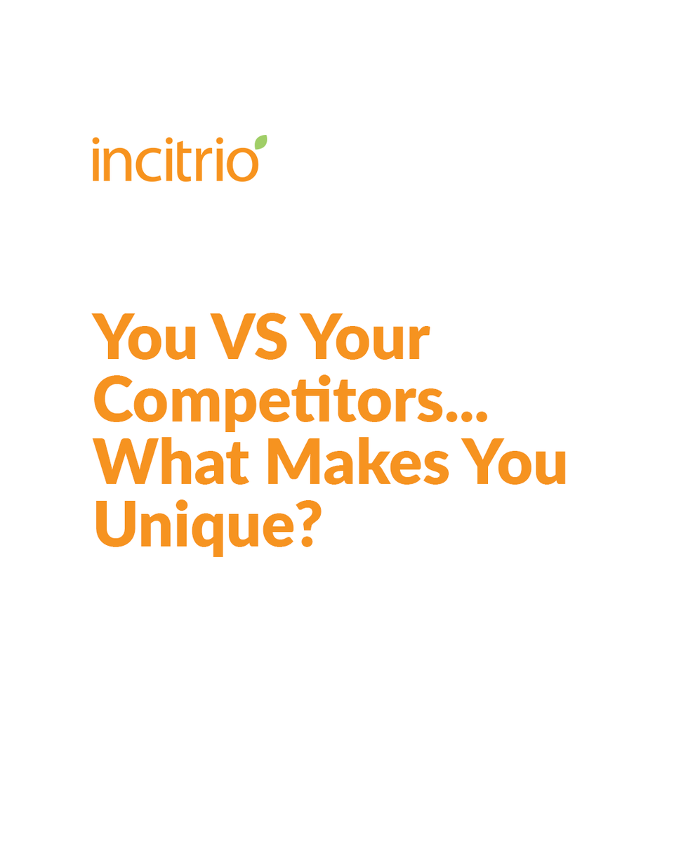 What sets you apart from your competitors? Take a moment to reflect and find your unique selling proposition. Your customers will thank you. 
incitrio.com/the-secret-to-…

#USP #MarketingTips